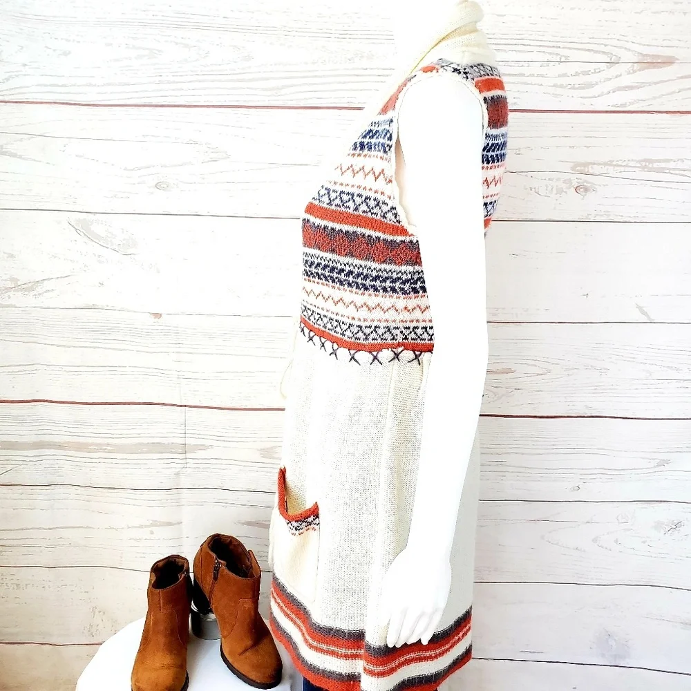 Free People adorable sleeveless long sweater - Picture 6 of 6